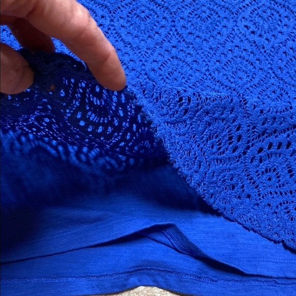 XL Boxy Blue Short Sleeve T-Shirt - Picture 4 of 5